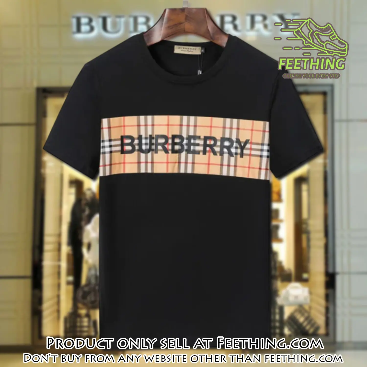 Burberry london black luxury brand tshirt outfit for men women ft4726496